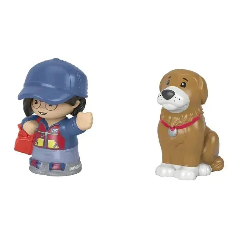 Fisher-Price - Little People, Mail Person Girl And Brown Dog - Image 4