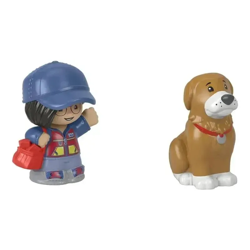 Fisher-Price - Little People, Mail Person Girl And Brown Dog - Image 5