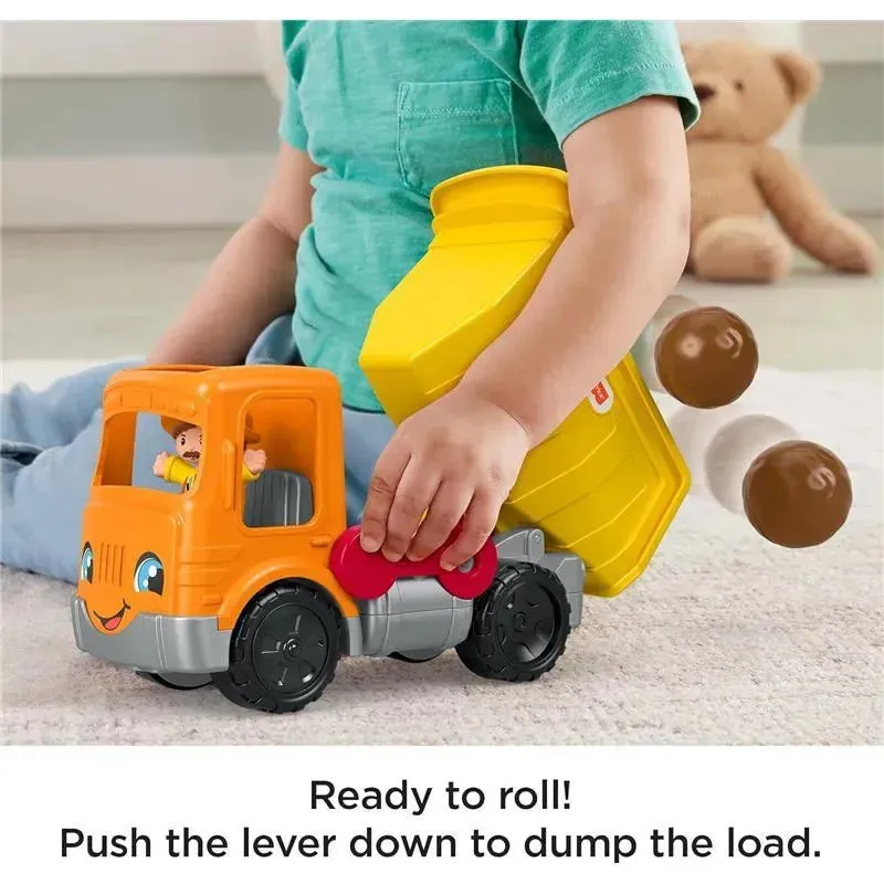 Fisher Price - Little People Toddler Construction Toy Work Together Dump Truck with Music Sounds - Image 3