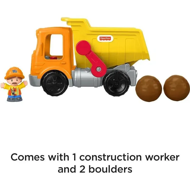 Fisher Price - Little People Toddler Construction Toy Work Together Dump Truck with Music Sounds - Image 5