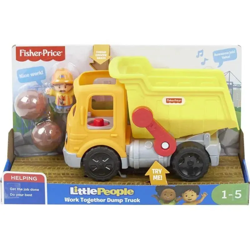 Fisher Price - Little People Toddler Construction Toy Work Together Dump Truck with Music Sounds - Image 6