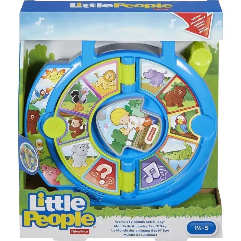 Fisher Price - Little People Toddler Learning Toy World of Animals See ‘N Say with Music and Sounds - Image 5