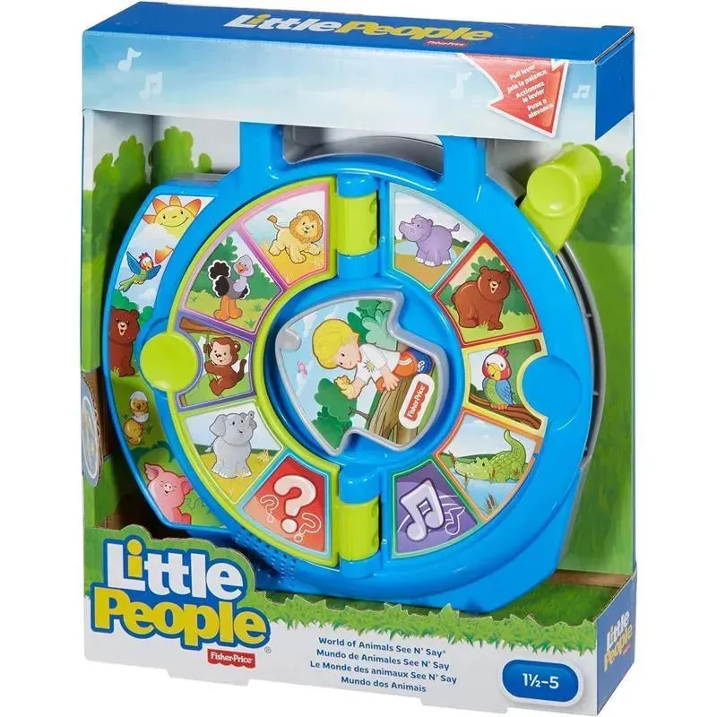 Fisher Price - Little People Toddler Learning Toy World of Animals See ‘N Say with Music and Sounds - Image 8