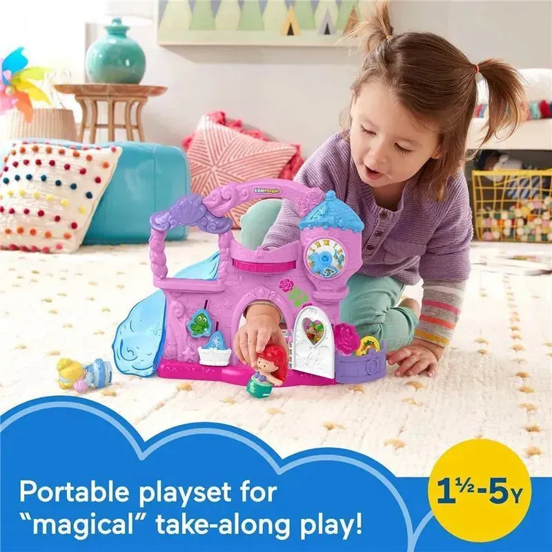 Fisher Price - Little People Toddler Toy Disney Princess Play & Go Castle Portable Playset with Ariel & Cinderella - Image 2