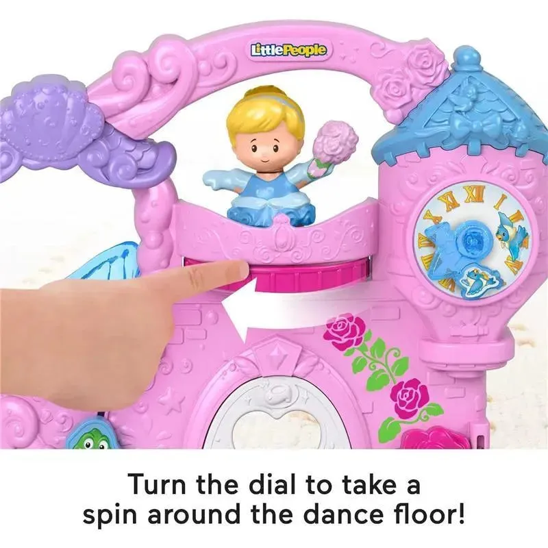 Fisher Price - Little People Toddler Toy Disney Princess Play & Go Castle Portable Playset with Ariel & Cinderella - Image 3