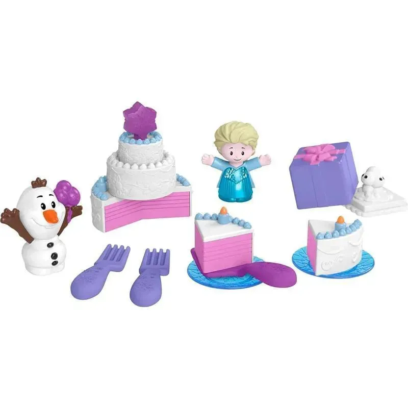 Fisher Price - Little People Toddler Toys Disney Frozen Elsa & Olaf’s Party 12-Piece Playset