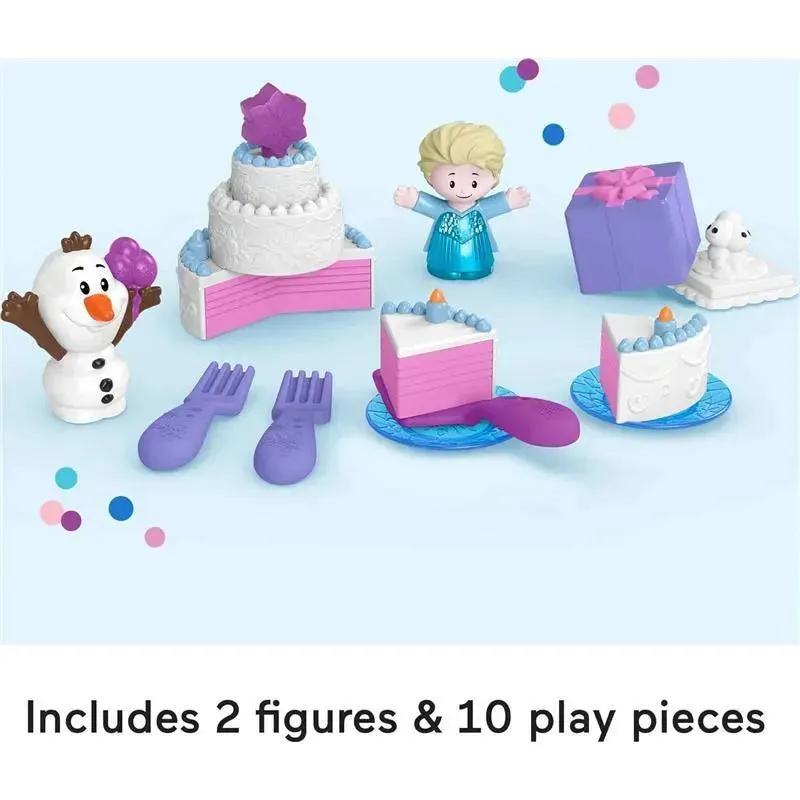 Fisher Price - Little People Toddler Toys Disney Frozen Elsa & Olaf’s Party 12-Piece Playset - Image 5