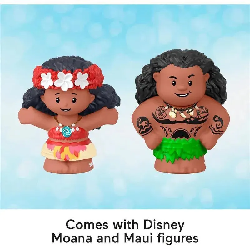 Fisher Price - Little People Toddler Toys Disney Princess Moana & Maui’s Canoe Sail Boat with 2 Figures - Image 4