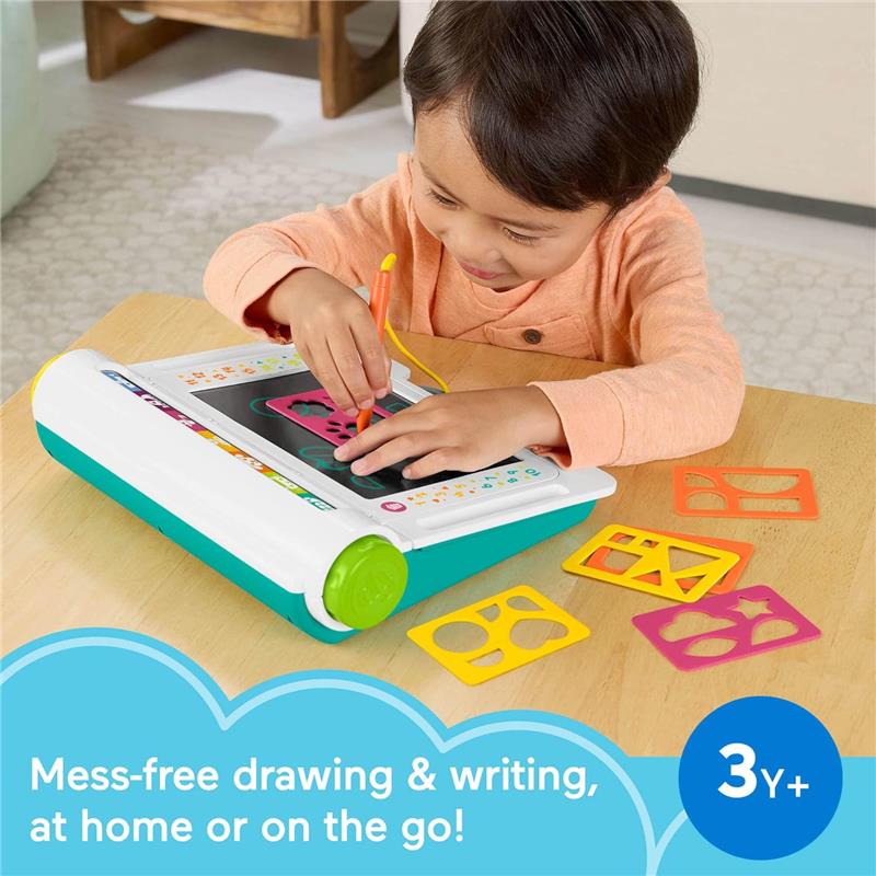 Fisher Price - Preschool Toy Learn & Doodle Desk Mess-Free Writing & Drawing Tablet - Image 4