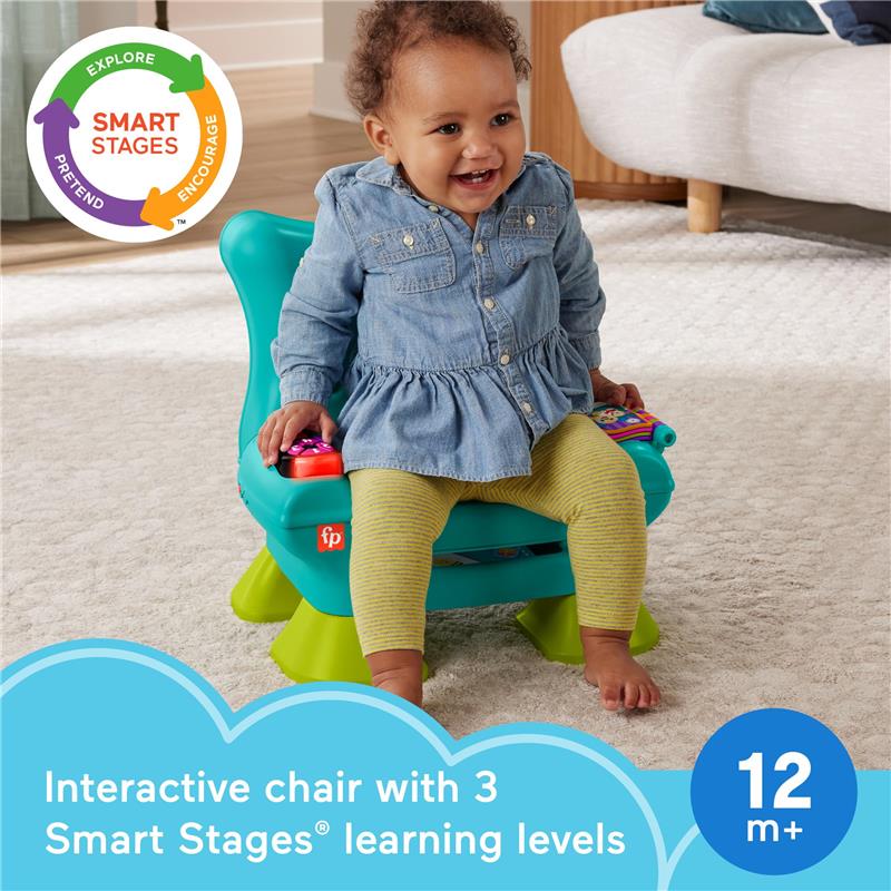 Fisher Price - Toddler Learning Toy Laugh & Learn Smart Stages Chair with Music Lights & Activities - Image 2