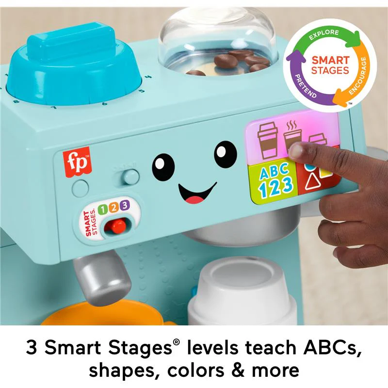Fisher Price - Toddler Toy Laugh & Learn Coffee Café Musical Playset with Educational Songs - Image 3