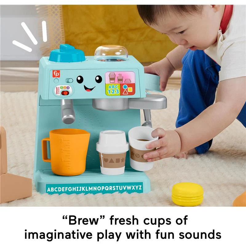 Fisher Price - Toddler Toy Laugh & Learn Coffee Café Musical Playset with Educational Songs - Image 4