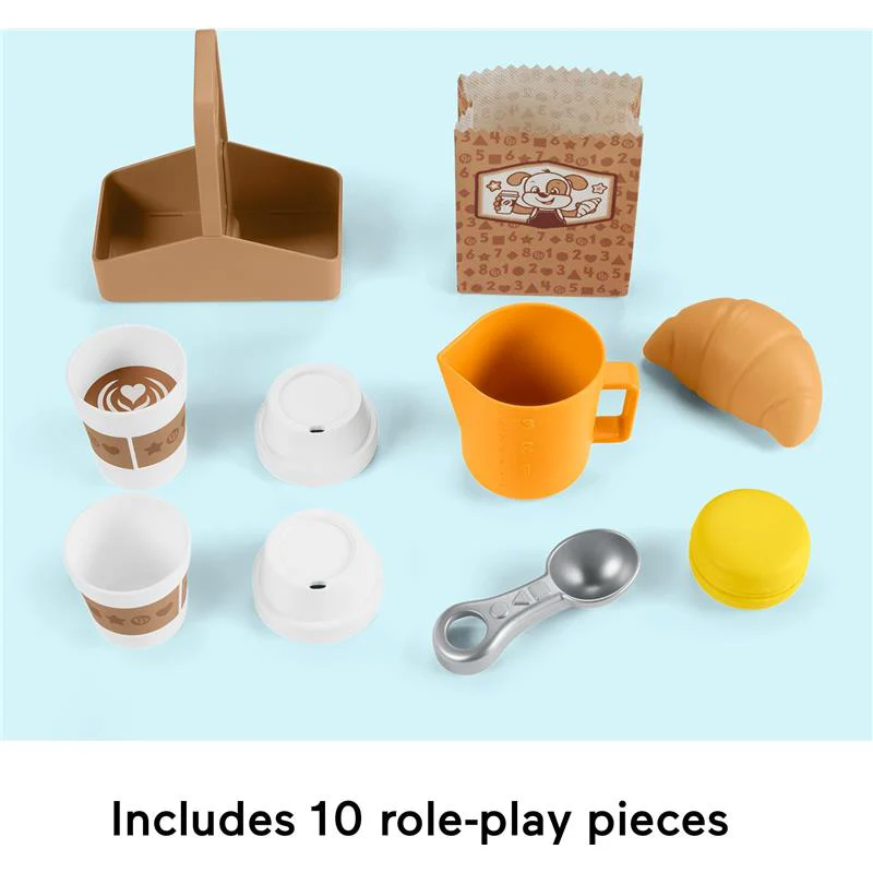 Fisher Price - Toddler Toy Laugh & Learn Coffee Café Musical Playset with Educational Songs - Image 5