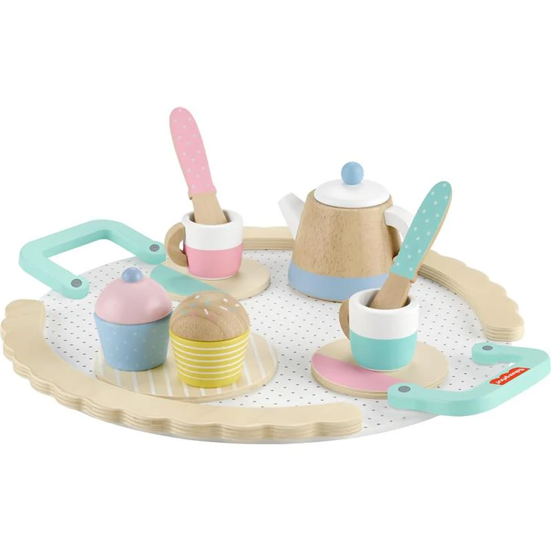 Fisher Price - Wood Pretend Play Toy Tea Set - Image 2
