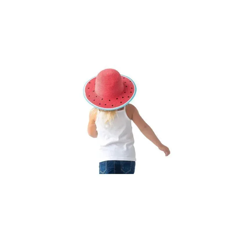 Flap Jack Kids Straw Hat-Watermelon - Image 2