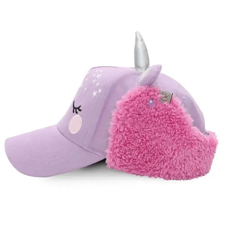 Flapjack Kids - 3D Caps With Earflaps, Unicorn - Image 3