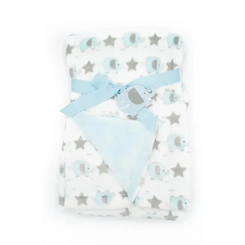 Forever Baby Baby Blanket Blue Elephant