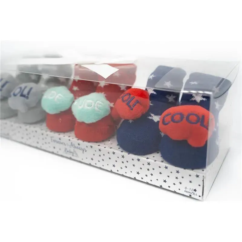 Forever Baby Boys Rattle Socks Phrases - Image 3