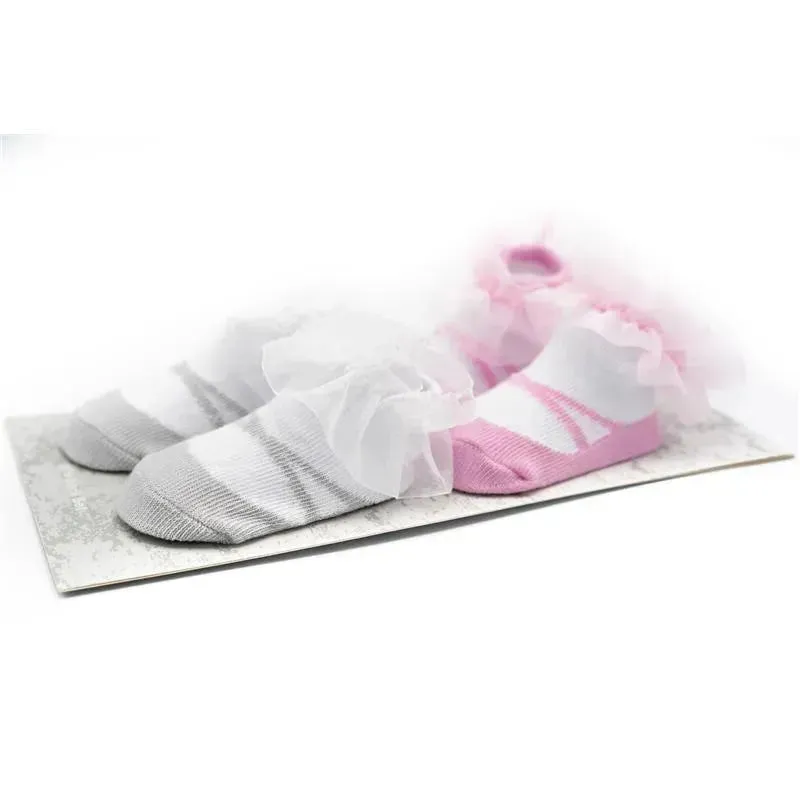Forever Baby Dress Socks Ruffle Pink - Image 4
