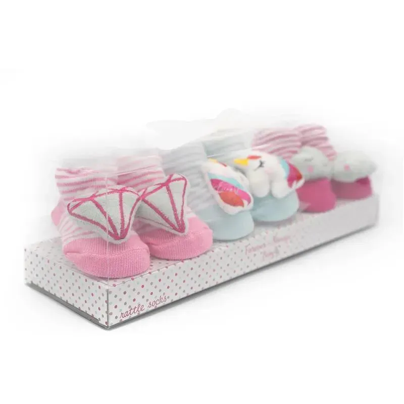 Forever Baby Girls Rattle Socks Unicorn - Image 2