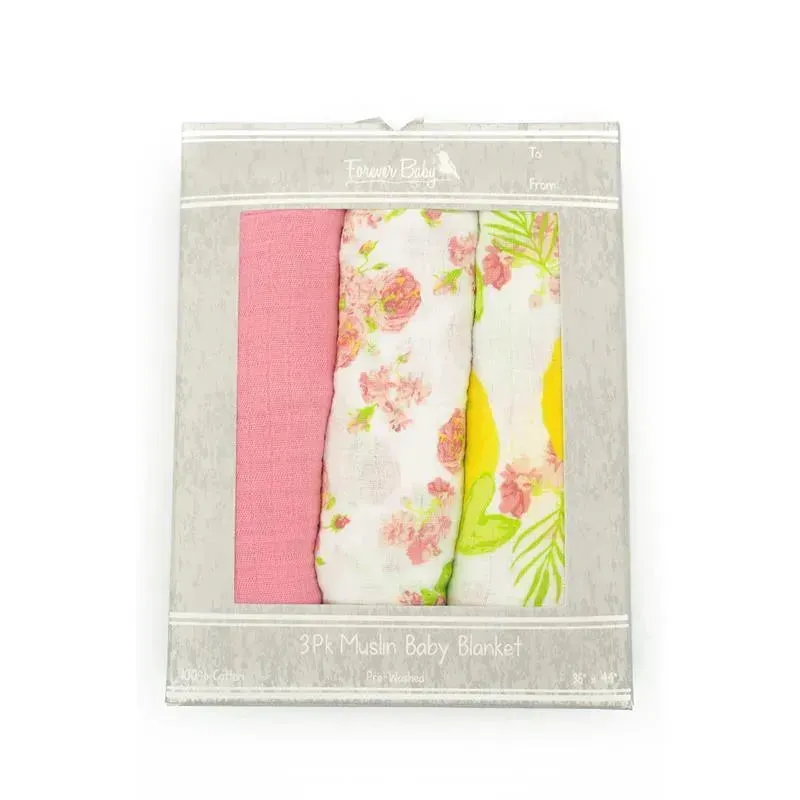 Forever Baby Muslin Blanket Lemons