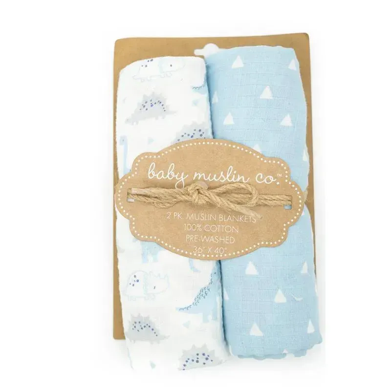 Forever Baby Muslin Swaddle Blankets Dino - Image 2