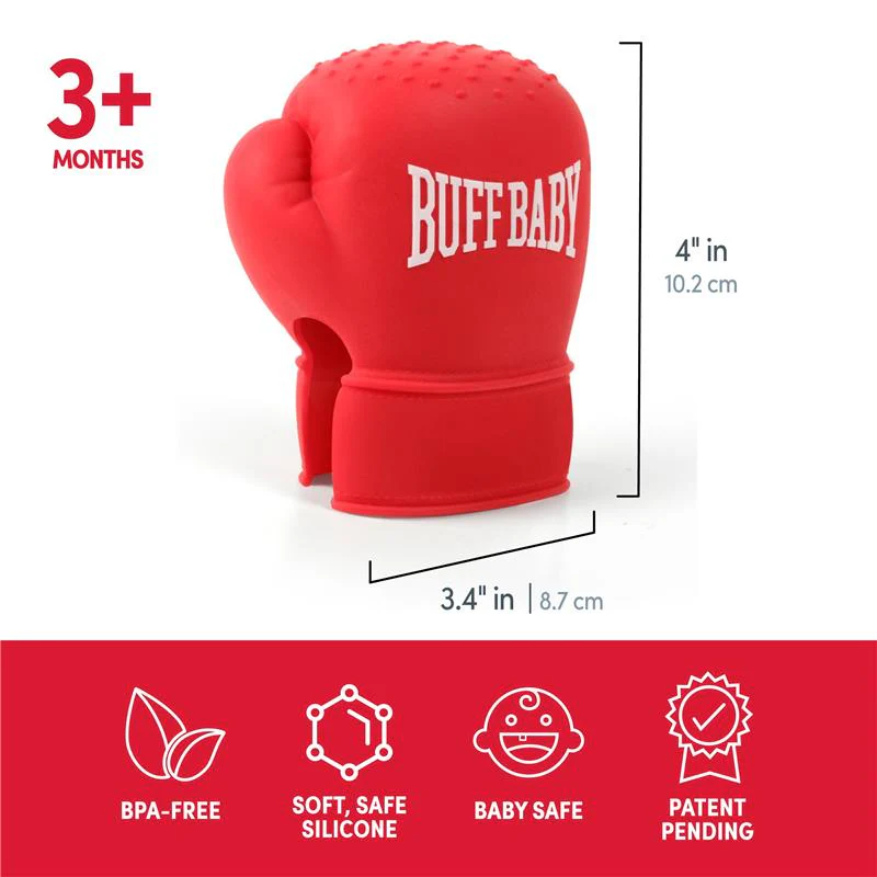 Fred & Friends - Buff Baby Boxing Glove Teething Mitt - Image 3