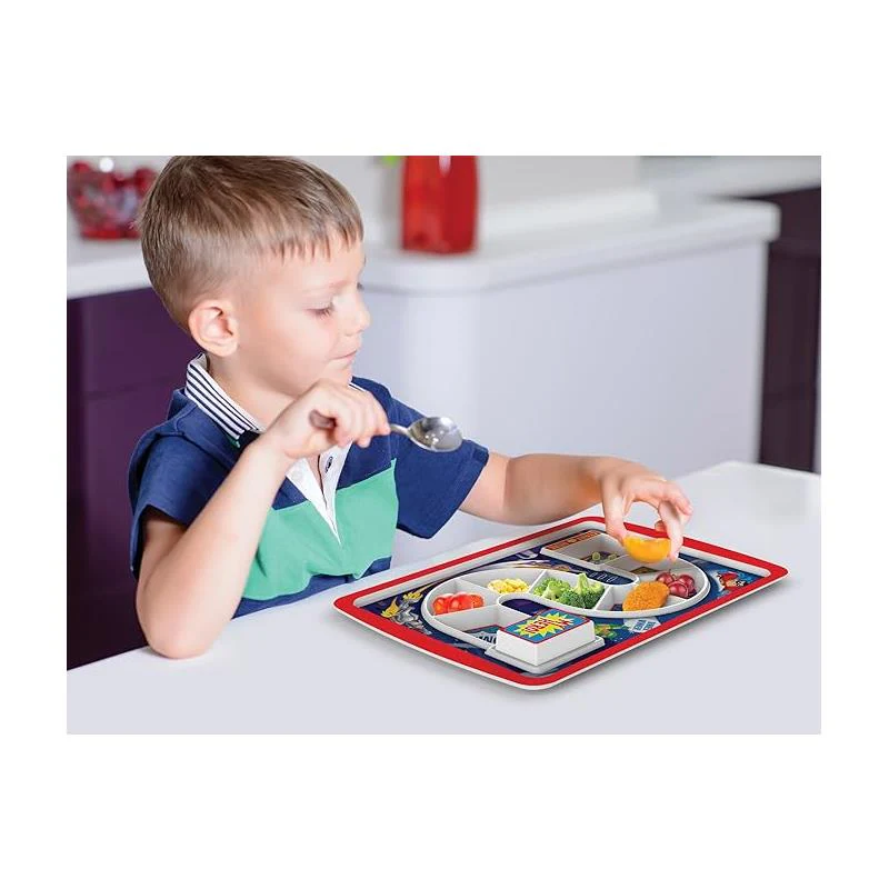 Fred & Friends - Kids Tray/Plate Dinner Winner, Superhero - Image 2