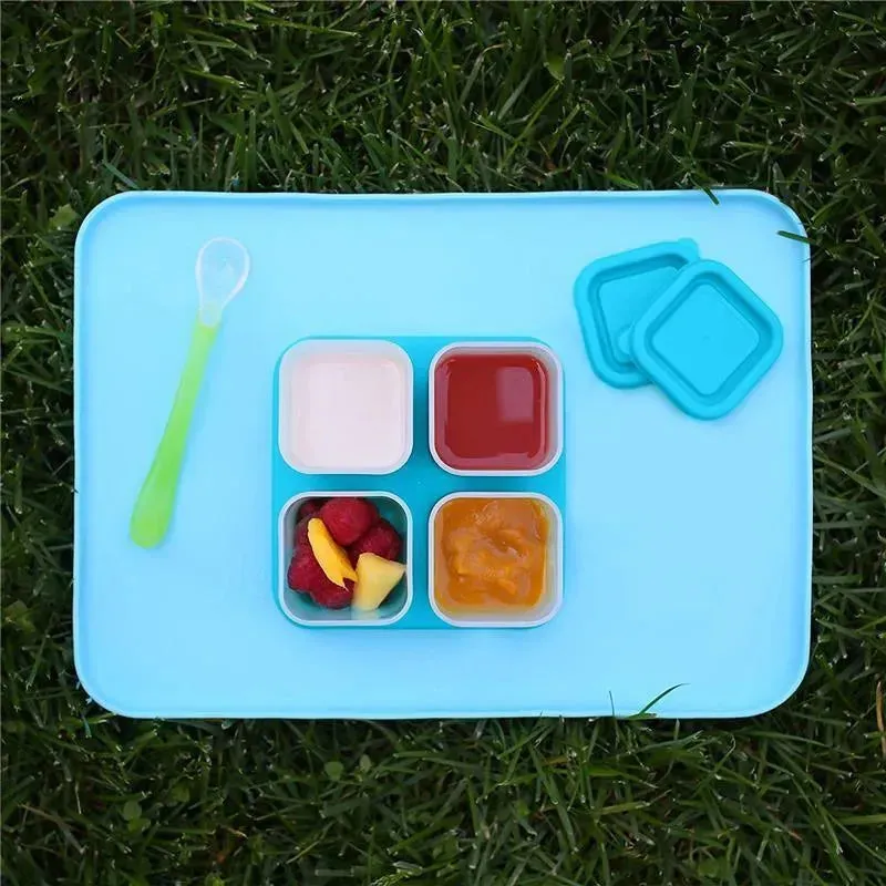 Fresh Baby Food Unbreakable Cubes - Aqua (2 Oz) - Image 4