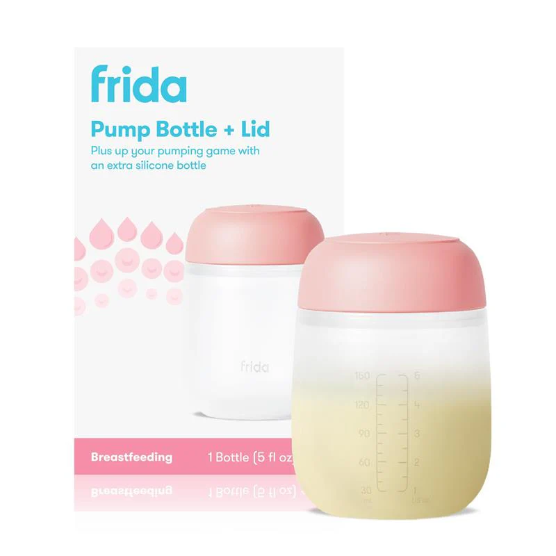 Fridababy - 2-In-1 Manual Breast Pump Silicone Bottle + Replacement Lid