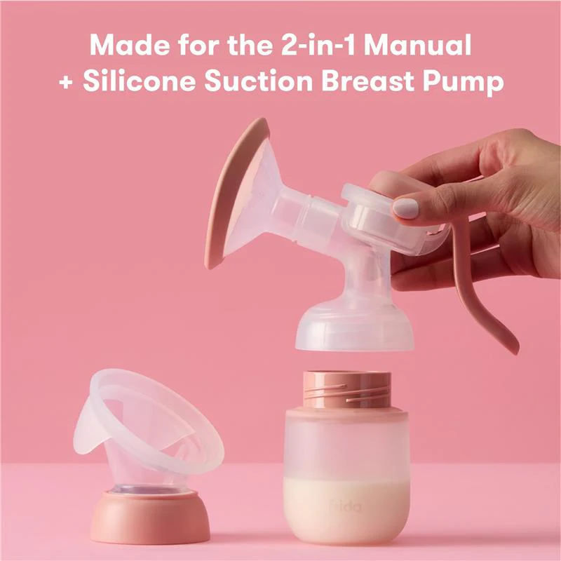 Fridababy - 2-In-1 Manual Breast Pump Silicone Bottle + Replacement Lid - Image 3