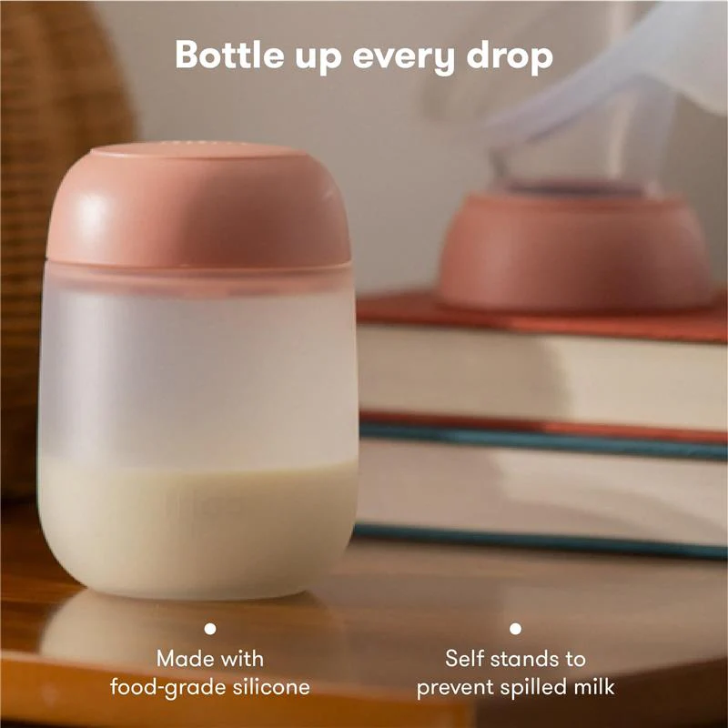 Fridababy - 2-In-1 Manual Breast Pump Silicone Bottle + Replacement Lid - Image 4