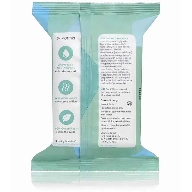 Fridababy - 30Ct BreatheFrida Nose & Chest Vapor Wipes - Image 3