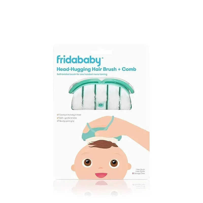 Fridababy - Infant Head-Hugging Hairbrush + Styling Comb Set - Image 5