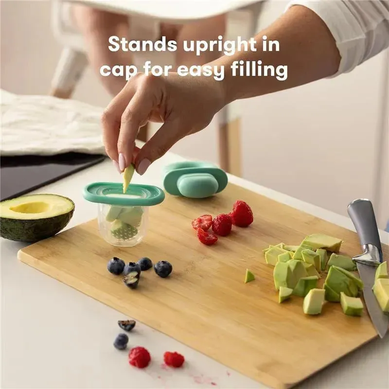 Fridababy - Push Pop Feeder, Baby Fruit Feeder, 1 Count, Teal - Image 2