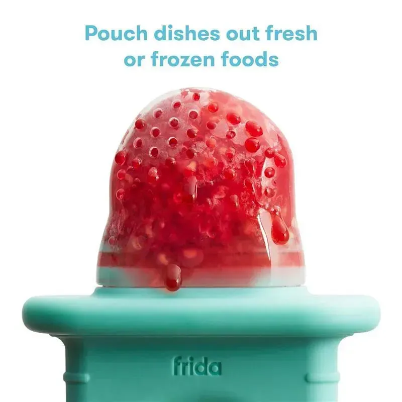 Fridababy - Push Pop Feeder, Baby Fruit Feeder, 3 Count, Teal - Image 5