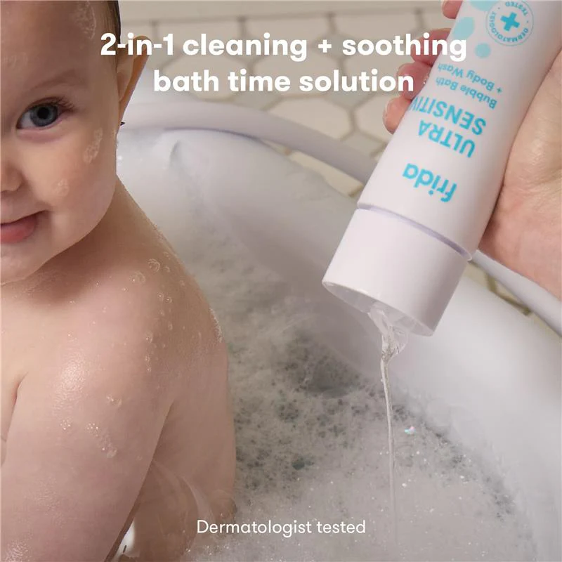 Fridababy - Unscented Fragrance-Free Bubble Bath + Body Wash, Oat & Chamomile, 10oz - Image 2