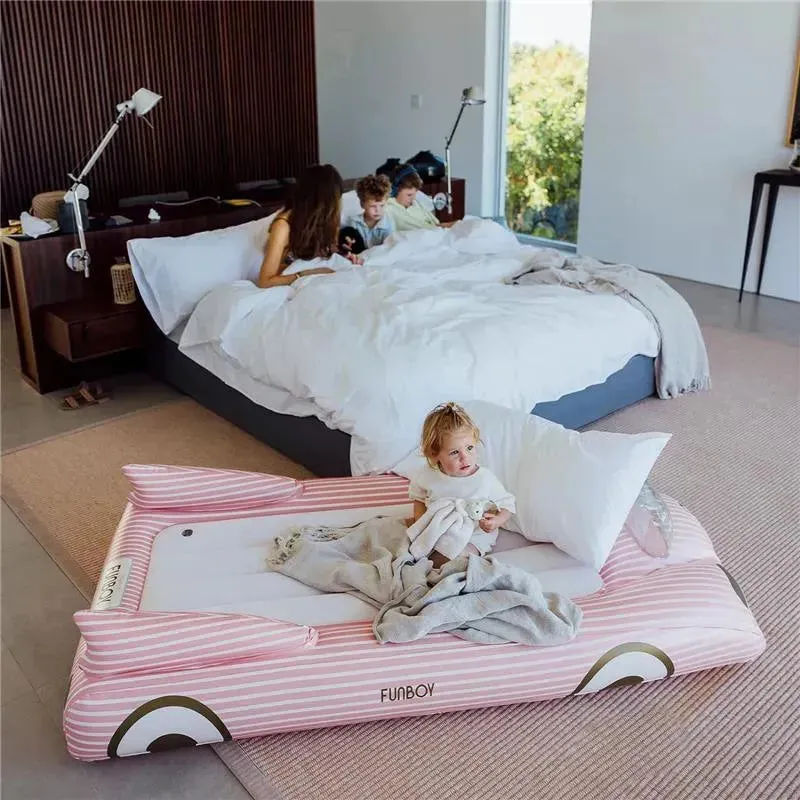 Funboy - Kids Pink Inflatable Travel Bed & Mattress - Image 4