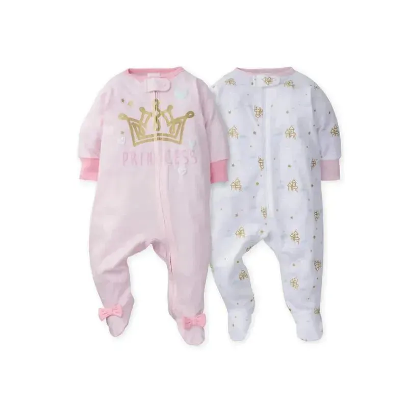 Gerber 2pc Golden Castle Sleep n Play Baby Girl