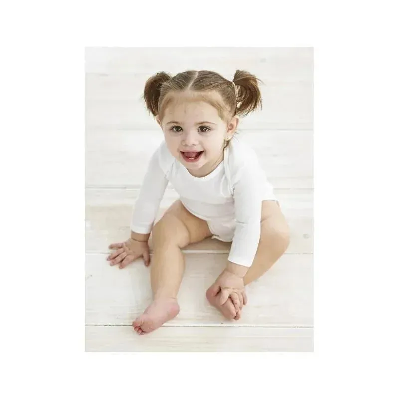 Gerber 3Pk Long Sleeve Onesies Withe - Image 4
