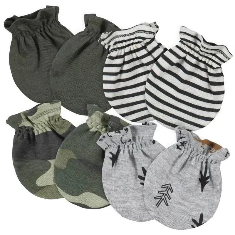 Gerber - 4Pk Baby Mittens Boy Bear