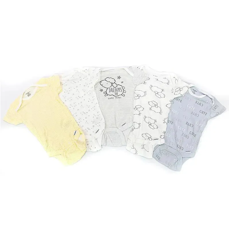 Gerber 5pk Animal Baby Girl Onesies - Image 2