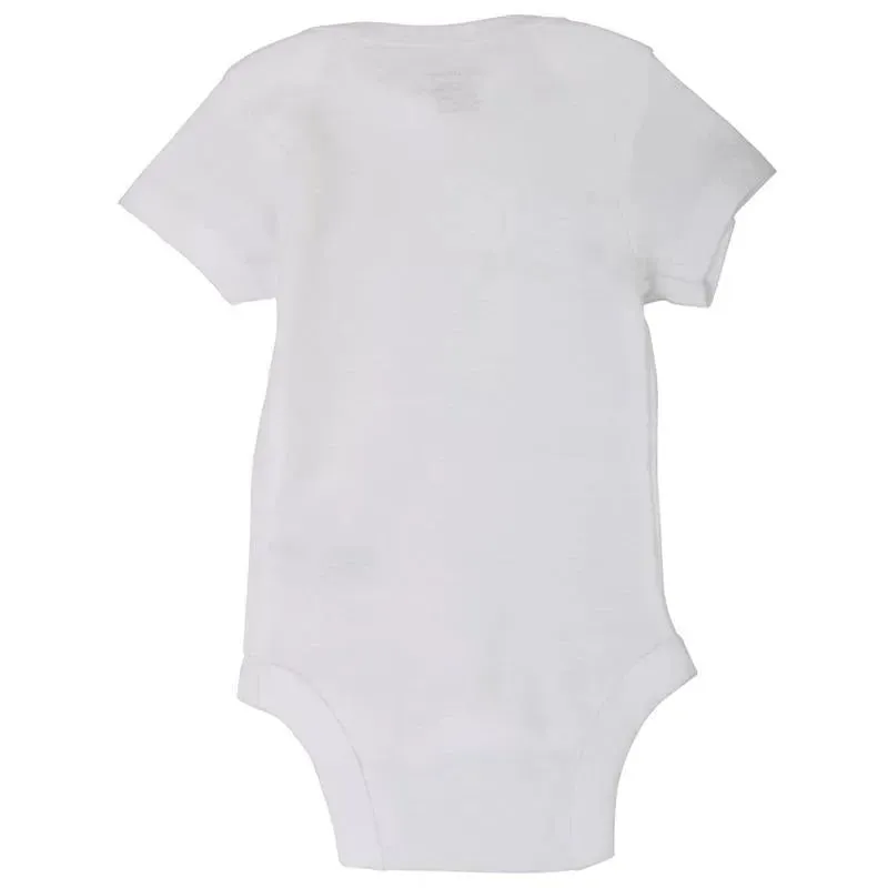 Gerber - 5Pk Short Sleeve Onesies Bodysuits, White - Image 2