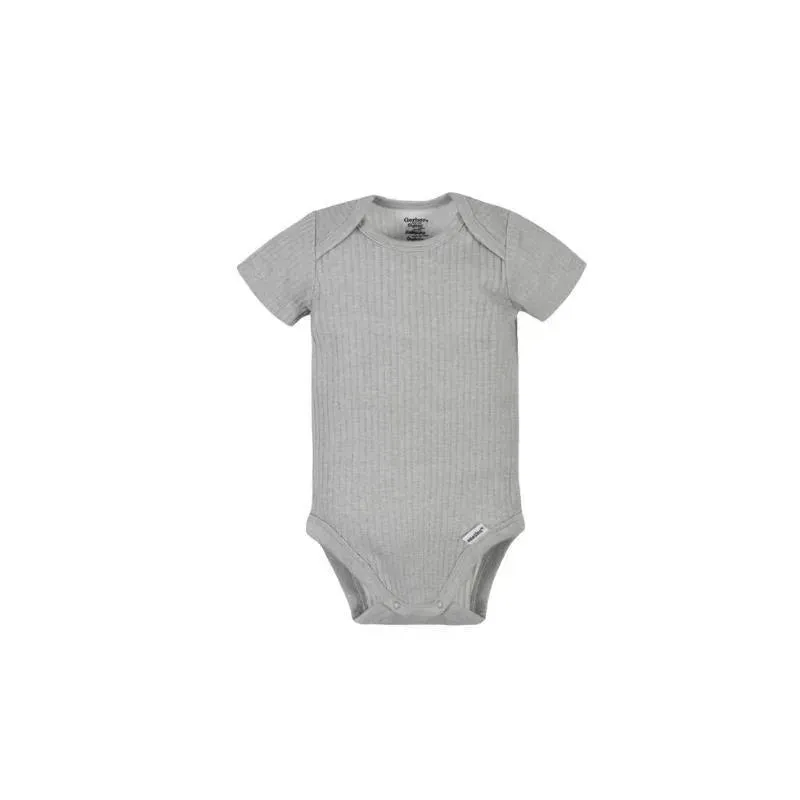 Gerber - 5Pk Short Sleeve Onesies Boy Jungle, 3/6M - Image 3