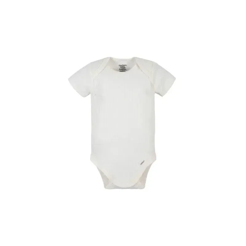 Gerber - 5Pk Short Sleeve Onesies Boy Jungle, 3/6M - Image 4