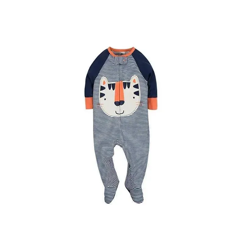 Gerber Baby Boys 2-Pack Sleep N' Play Tiger, Blue - Image 2