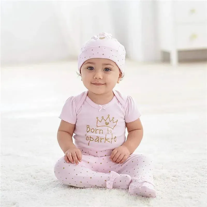 Gerber Baby Girls 4Pc Take Me Home set - Princess - Image 6
