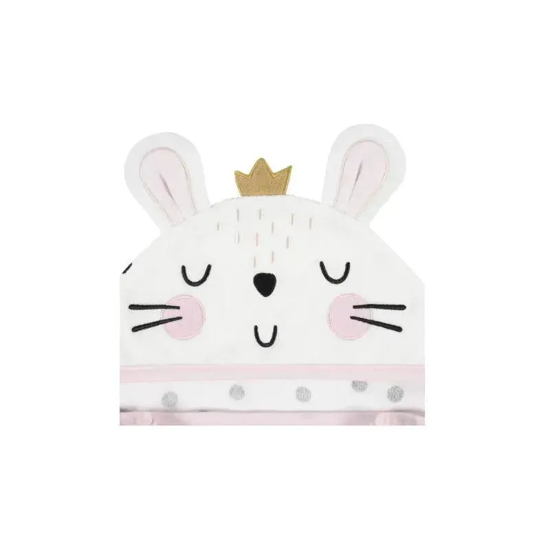 Gerber Baby Girls'Bunny Hooded Bath Wrap - Image 3