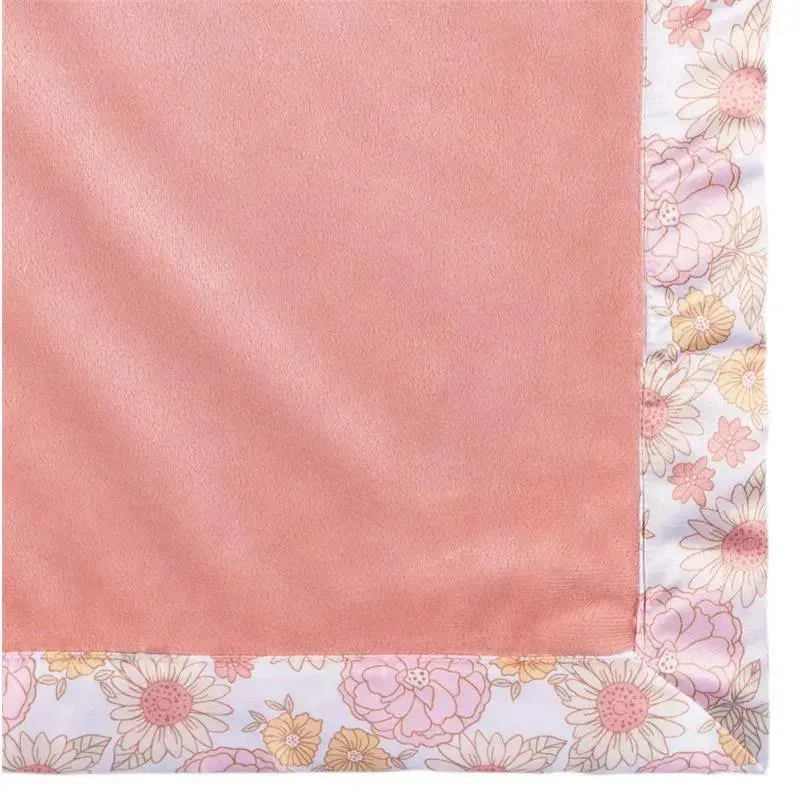 Gerber Bedding - 1Pk 2Ply Plush Blanket, Girl Retro Floral - Image 4