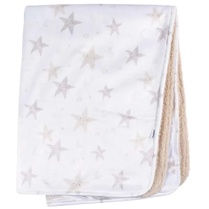 Gerber Bedding - 1Pk 2Ply Plush Blanket | Neutral Celestial - Image 2